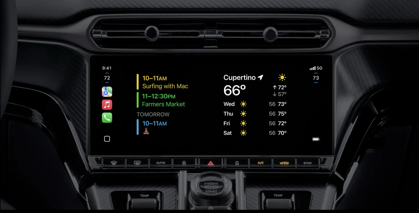 現金網：消息稱蘋果改進 iOS26 CarPlay 功能：新增界麪文本大小調節、更新聲音識別輔助功能